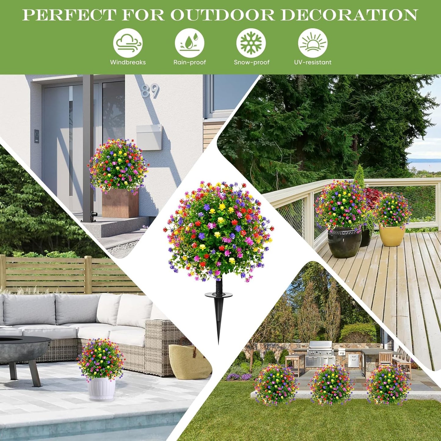 🔥 Limited Stock-50% Off | Artificial Potted Trees With Ground Stakes（2 pcs）