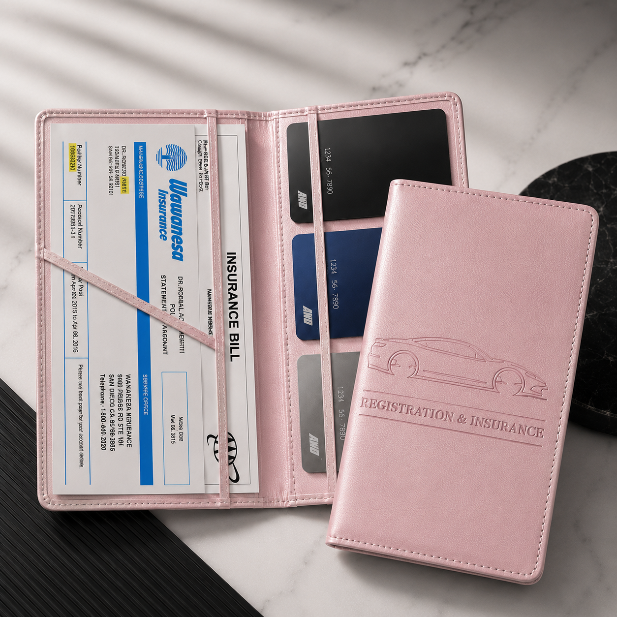 🚘Car Registration & Insurance Card Holder