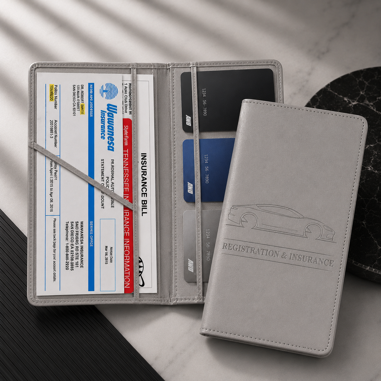 🚘Car Registration & Insurance Card Holder