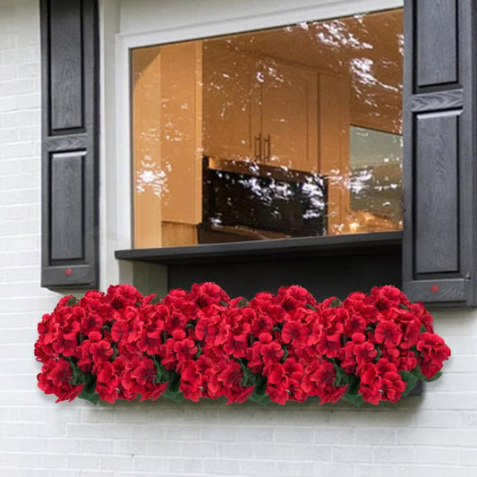 🌸 Last Day 50% OFF – UV Resistant Artificial Geranium Flowers for Outdoors & Home Decor