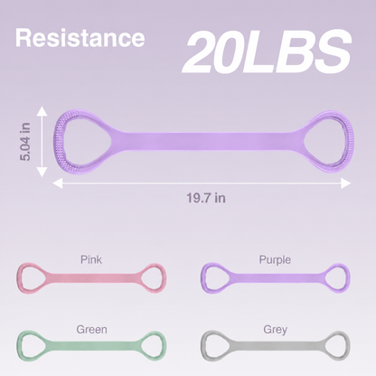 Figure 8 Resistance Bands – Silicone Exercise Bands for Women