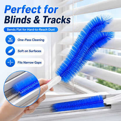 Bendable Microfiber Head.Reusable Dust Remover