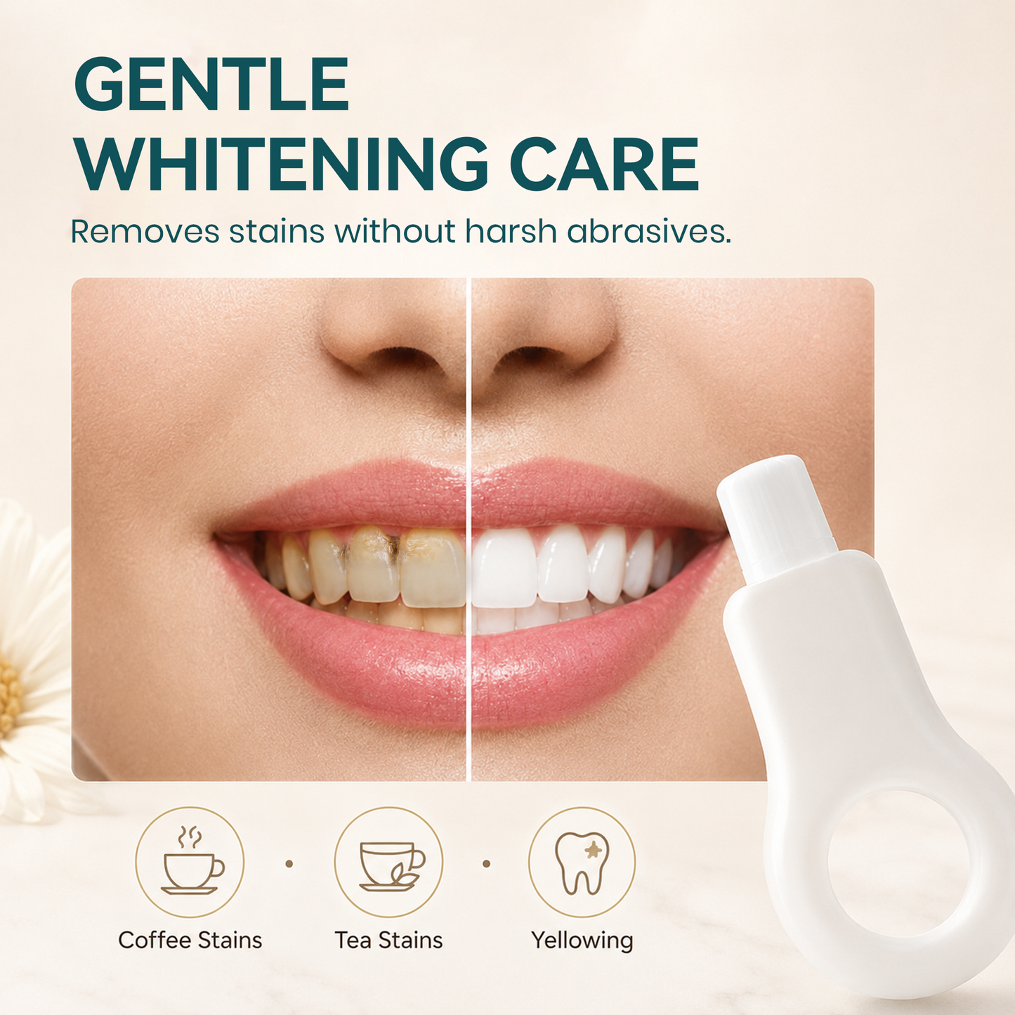 Teeth Whitening Sponge Pads for Coffee Stains, Plaque & Daily Cleaning