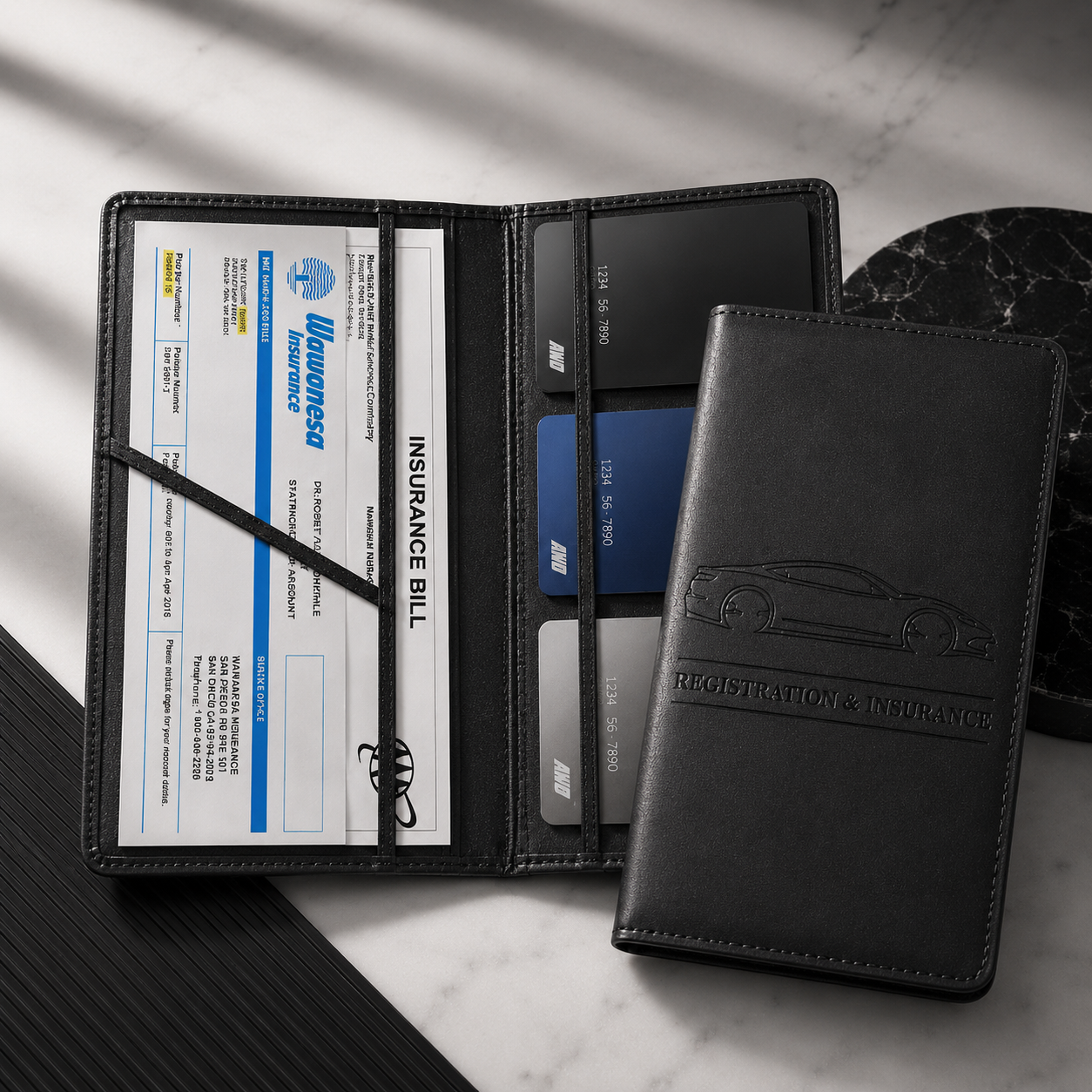 🚘Car Registration & Insurance Card Holder