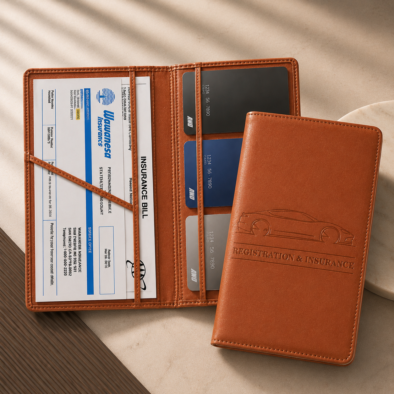 🚘Car Registration & Insurance Card Holder