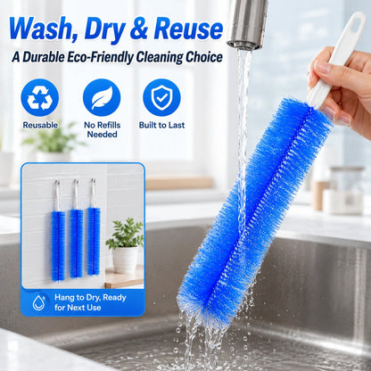 Bendable Microfiber Head.Reusable Dust Remover