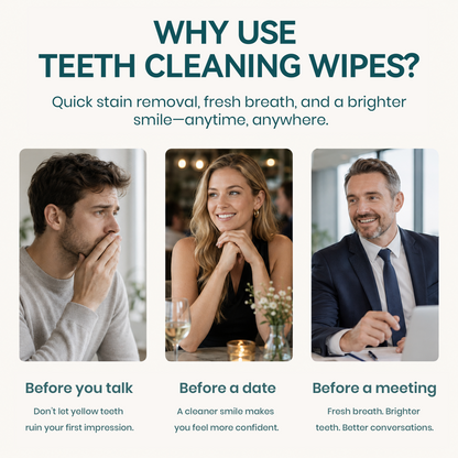 Teeth Whitening Sponge Pads for Coffee Stains, Plaque & Daily Cleaning